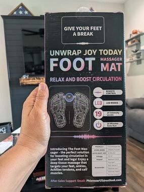 Foot Massager Mat - Black - Unbranded